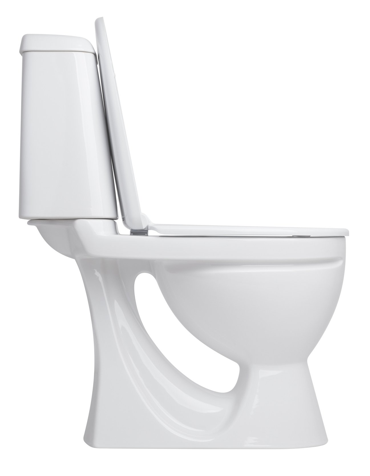 toilet bowl on a white background